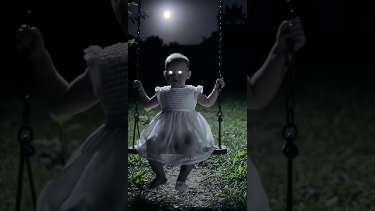 Haunted Ghost Baby on the Swing 👻