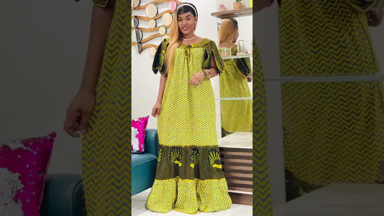 Robe longue africaine élégante et tendance ✨