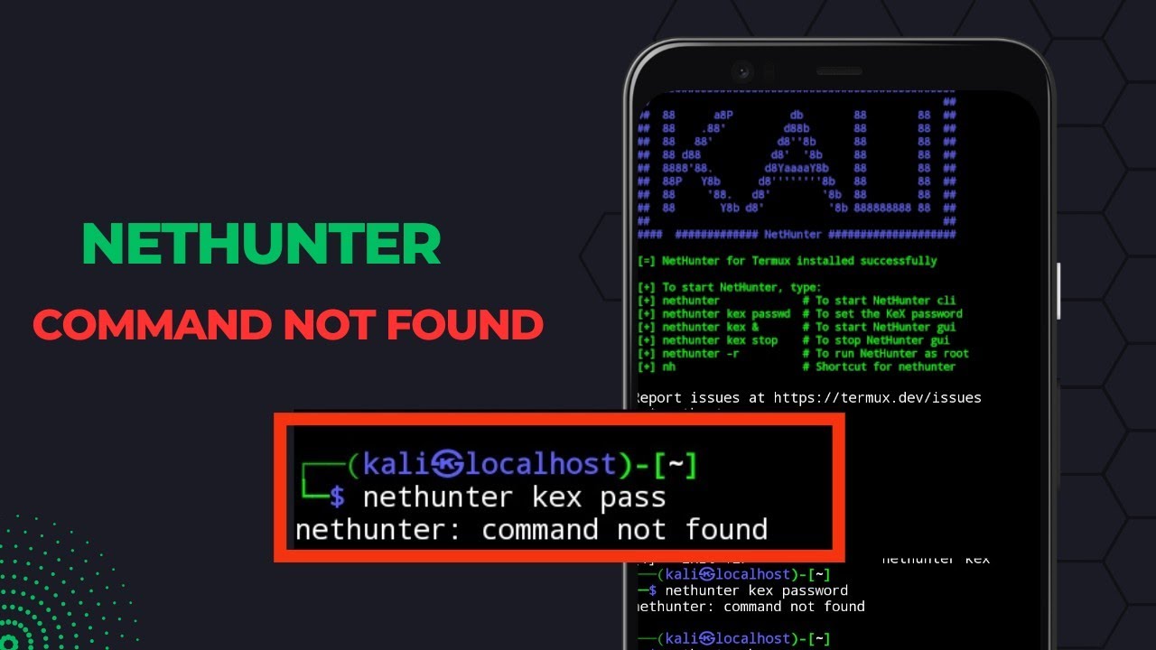 Fix Kali Nethunter 'Commands Not Found' Error on Android 📱