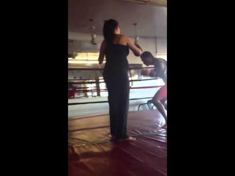 Anthony Birchak doing mitts w mercedes