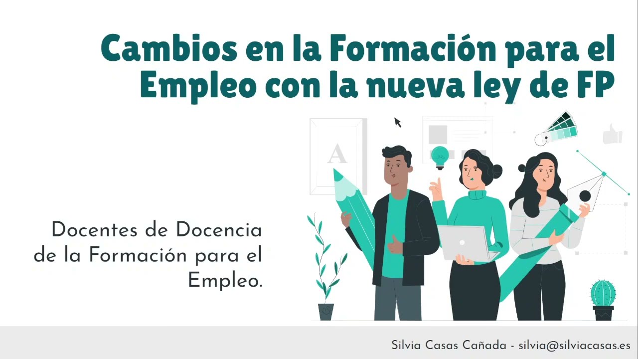 Cambios en la Ley de Formación Profesional para la Docencia en el Empleo