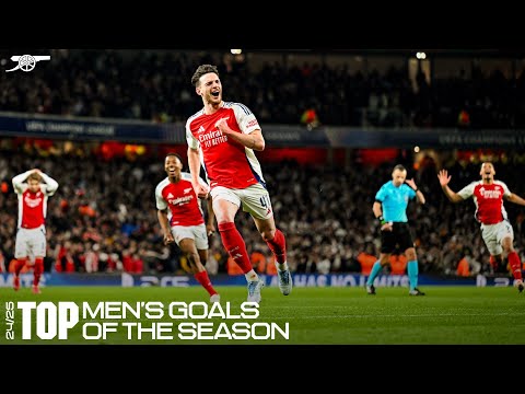 GOALS GALORE! 💥 | TOP MEN'S GOALS OF THE 2024/25 SEASON | Rice, Saka, Calafiori and many more!