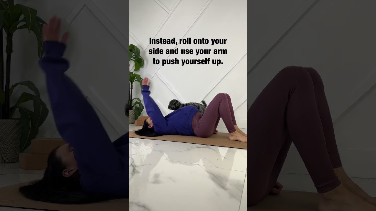 Avoid Getting Up Like This During Pregnancy 🚫