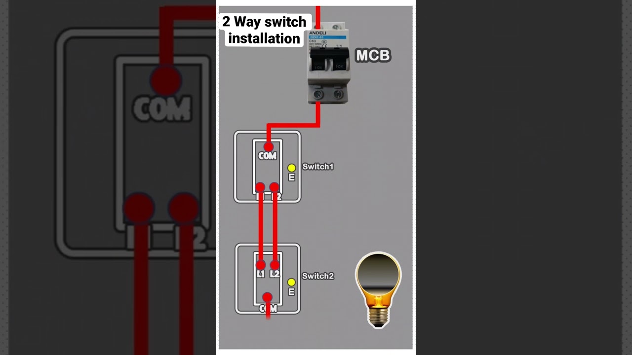 Electrical Work: Installing a 2-Way Switch for House Wiring