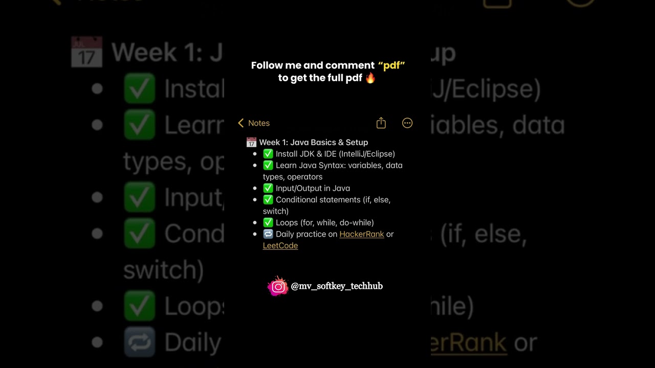 🚀 30-Day Java Developer Roadmap: Master Core Concepts & Advanced Topics