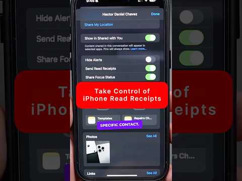 Control Your Read Receipts Like a Pro! #iPhoneTips #iMessage #AppleHacks #TechHacks #iPhoneTricks