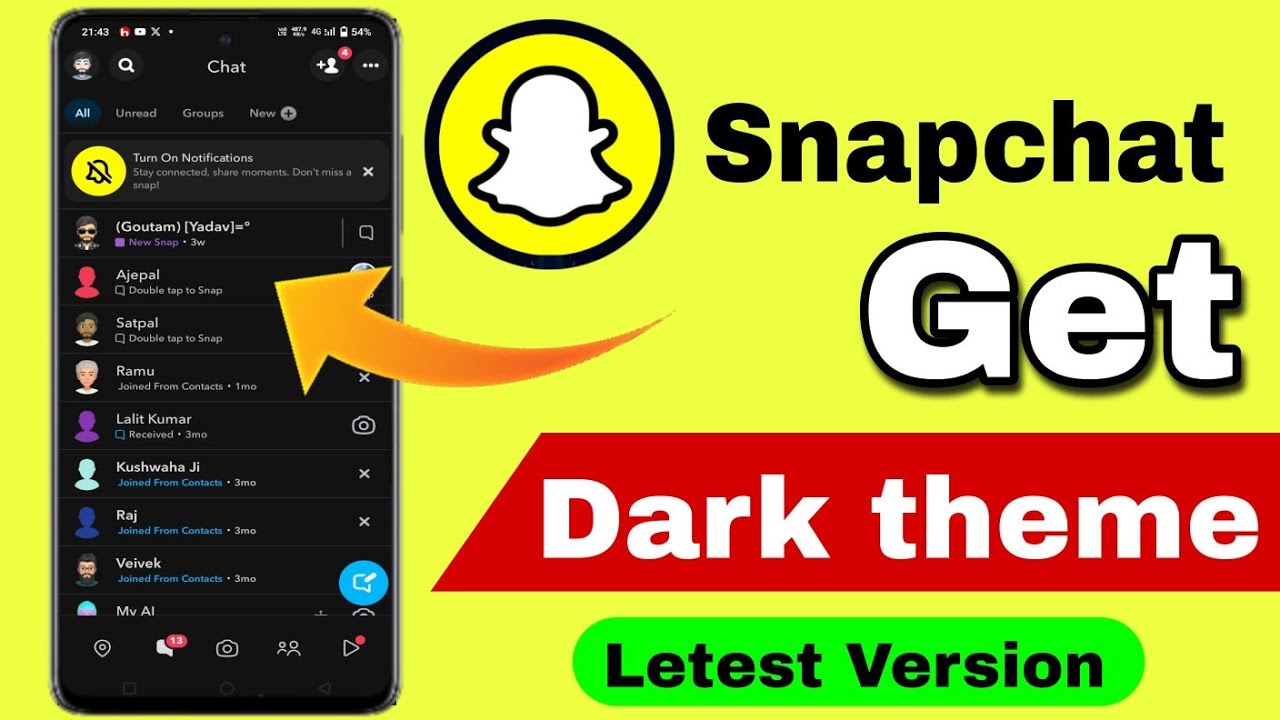 Snapchat Dark Mode Kaise Kare? | Easy Steps to Enable 🌙