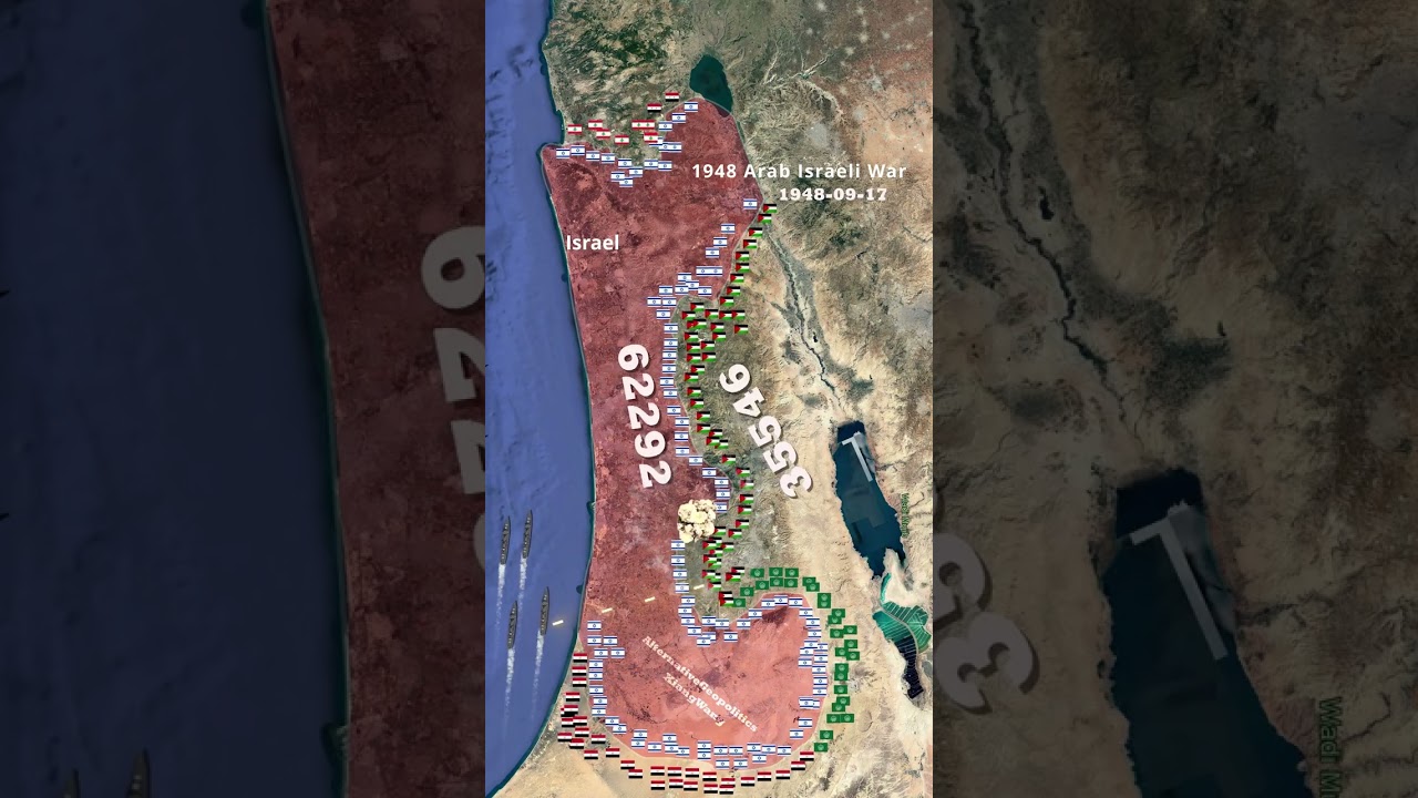 1948 Arab-Israeli War Animated Map 🇮🇱