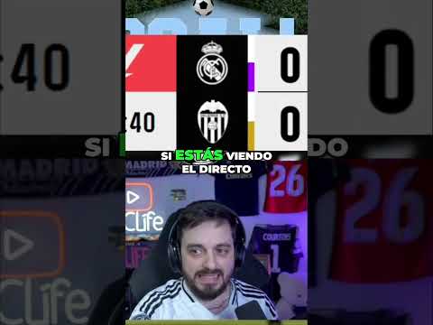 Mi REACCIÓN MADRIDISTA a los GOLES del REAL MADRID 1-2 VALENCIA