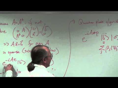 Quantum algorithm for solving linear equations