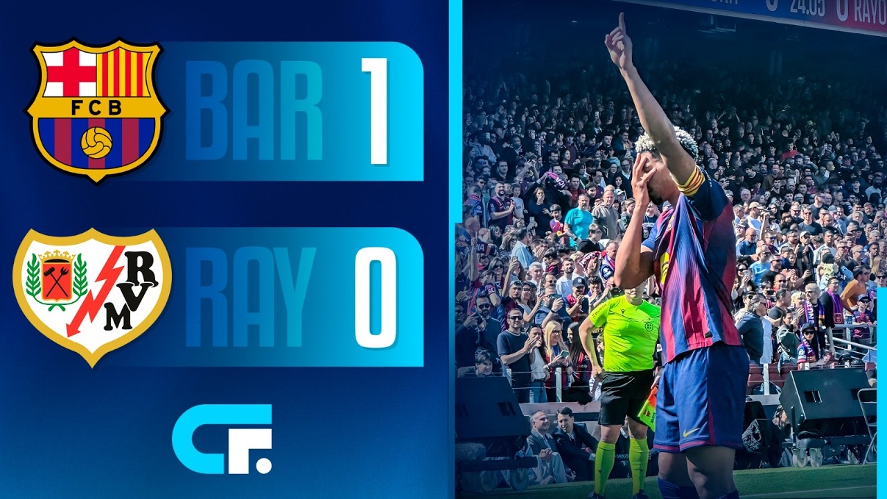 Barcelona gana 1-0 ante Rayo Vallecano ⚽