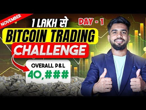 #DAY -1 | 🔥 Bitcoin Trading Challenge In Hindi | Crypto Trading In Hindi | Go Gyan Hindi