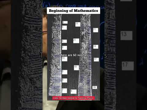 Beginning of Mathematics 22,000 years ago #maths