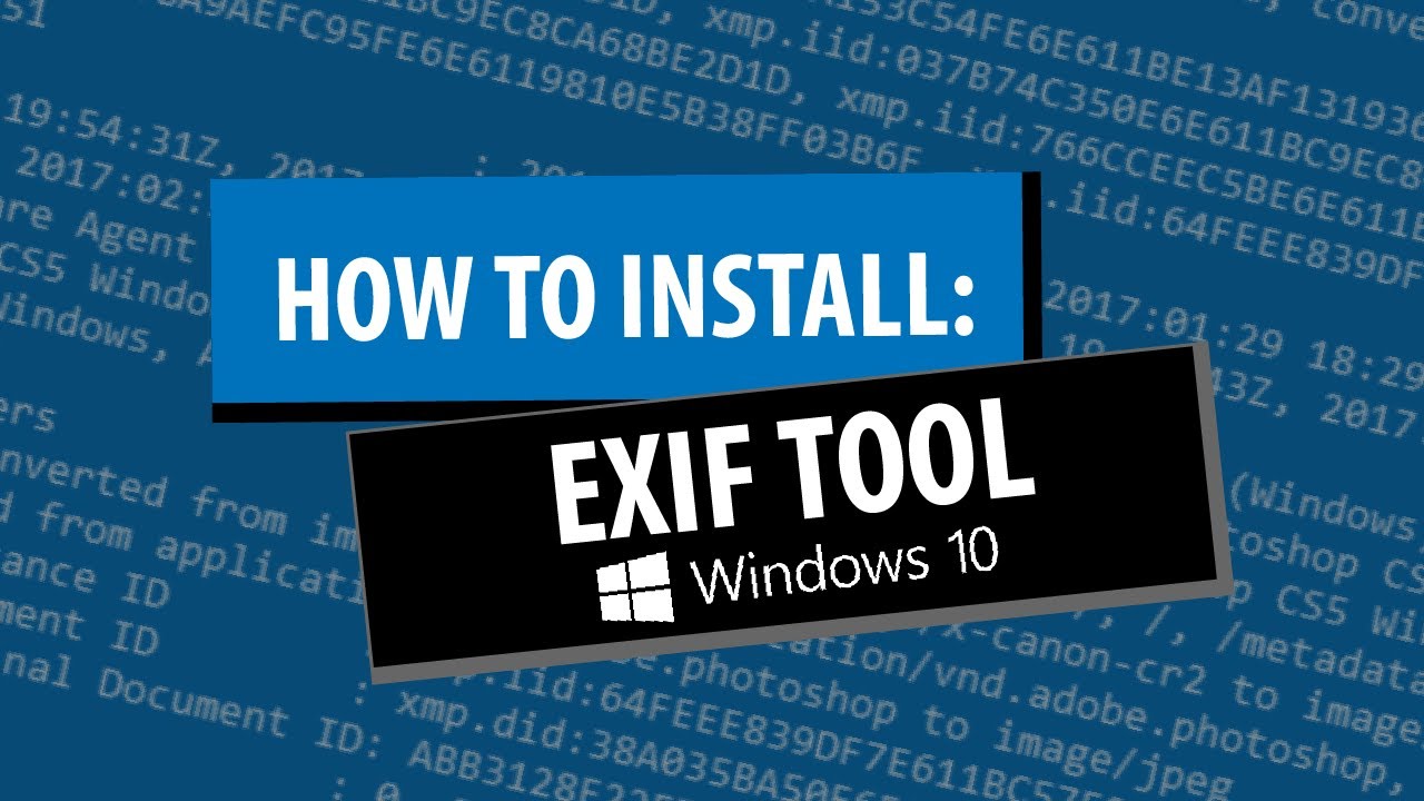Guide to Installing ExifTool on Windows 10