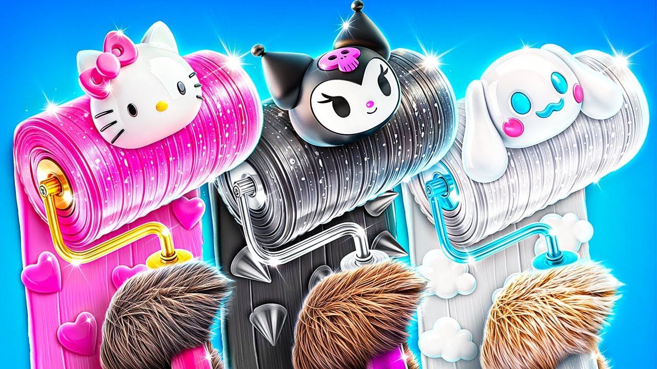 Rumah Anjing Satu Warna: Hello Kitty vs Kuromi 🐶