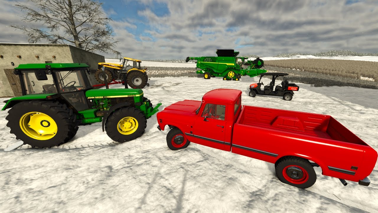 Snowstorm Hits Farm in Farming Simulator 25 ❄️