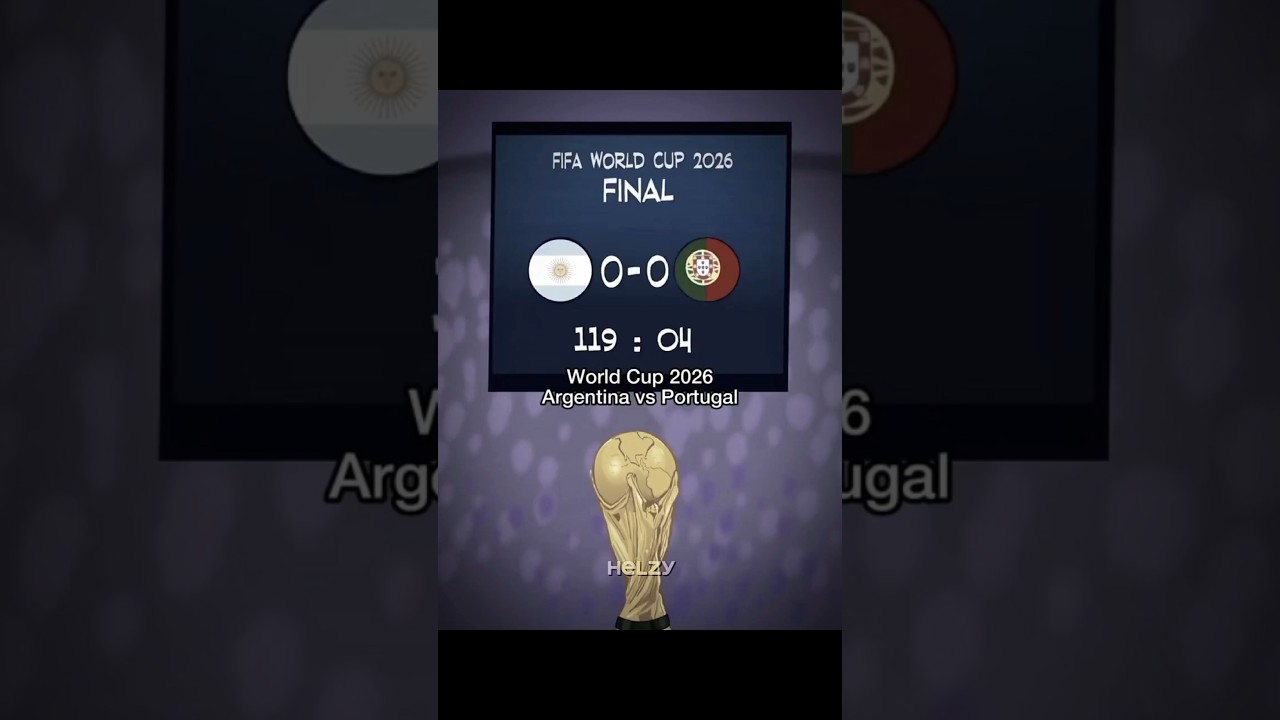 Imagine World Cup 2026 🙂❤️‍🩹 #argentina #portugal #2026 #worldcup #final #shorts #ronaldo #messi