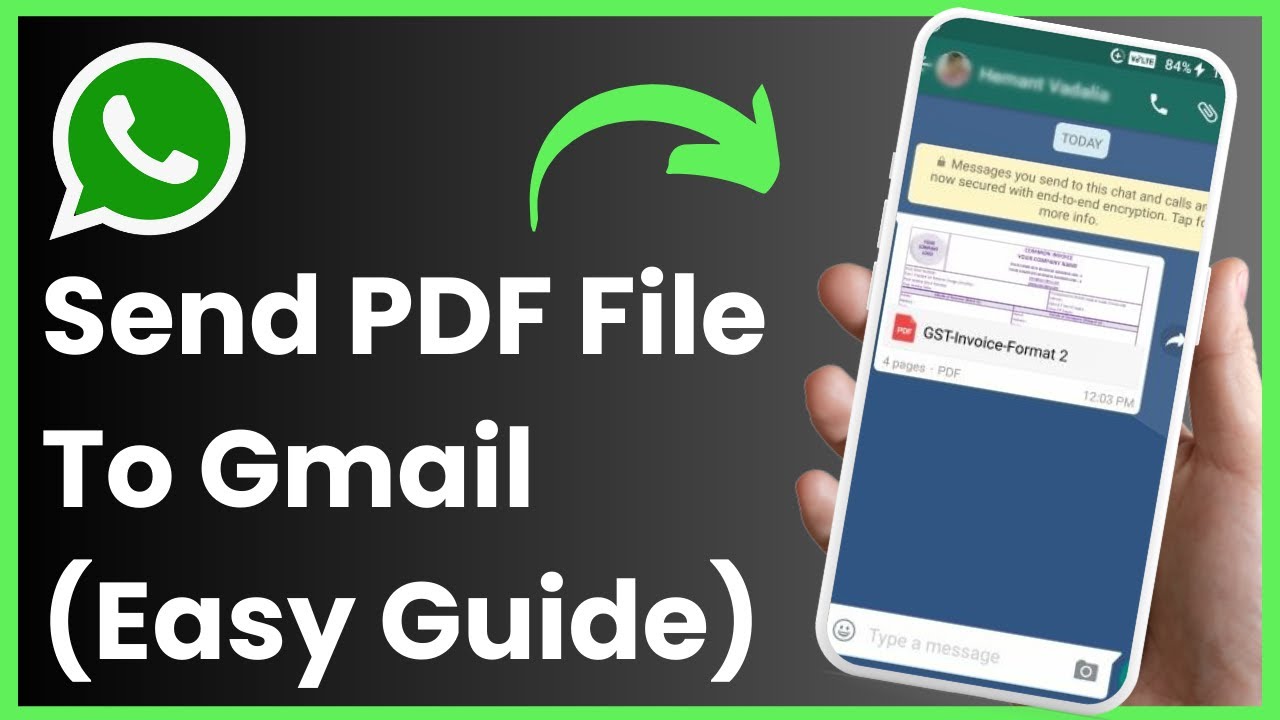 How to Send PDF Files from WhatsApp to Gmail β Step-by-Step Guide