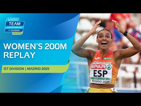 A 35-year-old record SMASHED! 🤯 Women's 200m replay | Madrid 2025