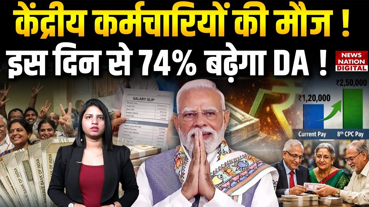 8th Pay Commission: DA Up 74%, Salary Hike for Employees