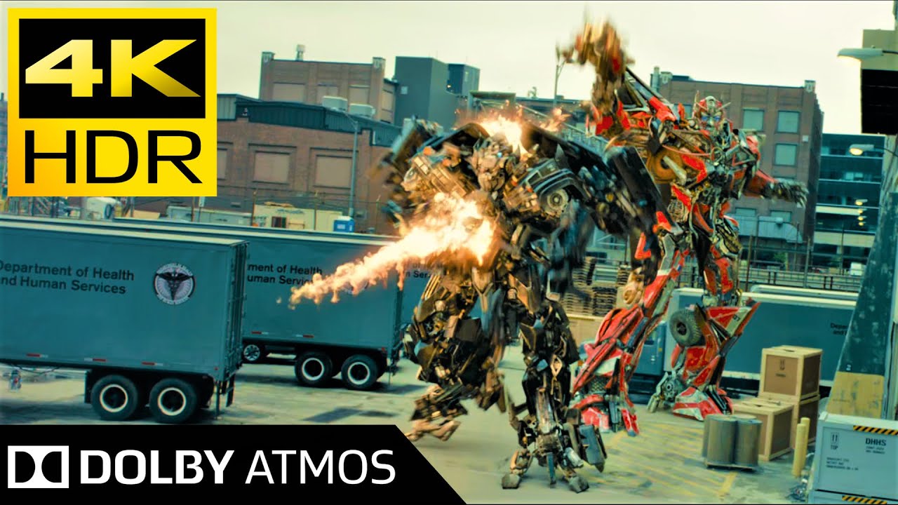 Transformers 4K HDR Fight Scene in Dolby Atmos 🎬