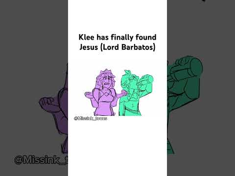 Genshin impact Klee has found our lord and savior Venti (fan animatic)