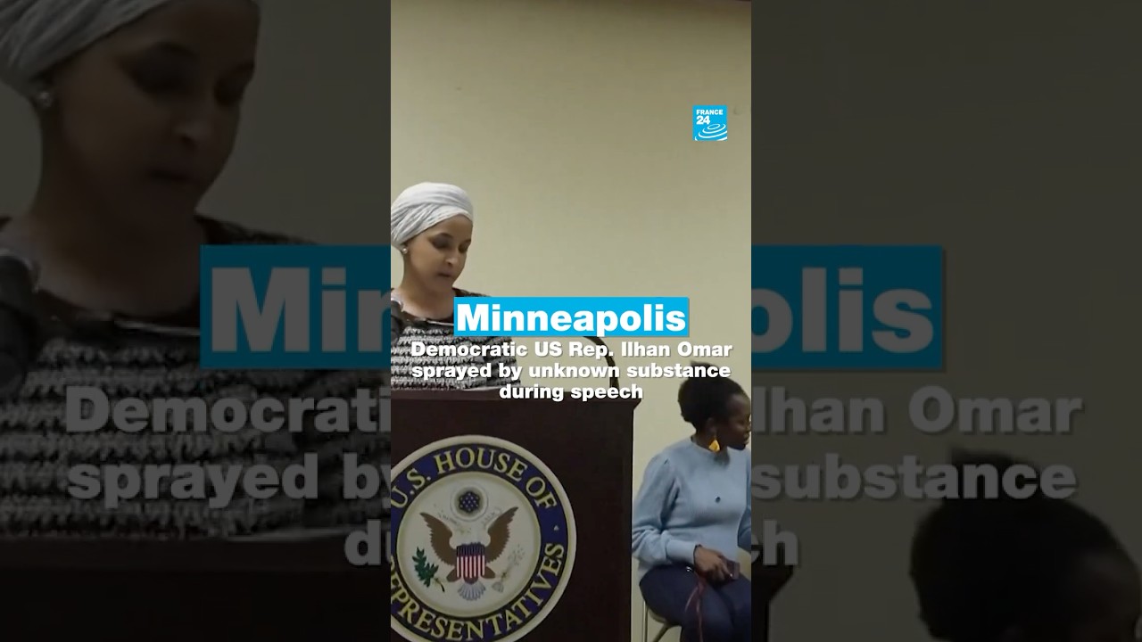 Ilhan Omar Sprayed with Unknown Substance in Minneapolis