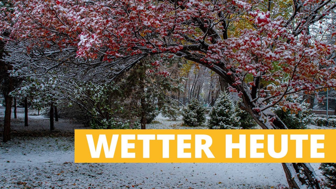 Plötzlicher Wintereinbruch mit Schneefall ❄️