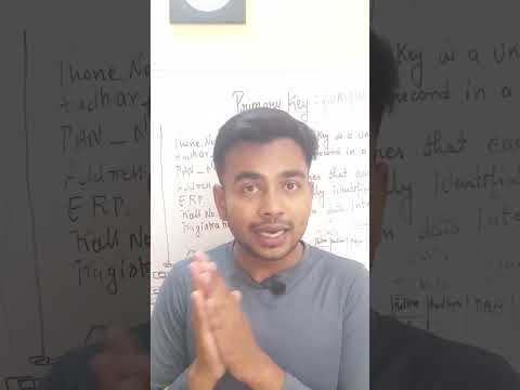 What is Primary Key 🗝 in DBMS |Real life example's #dbms #tech #skills