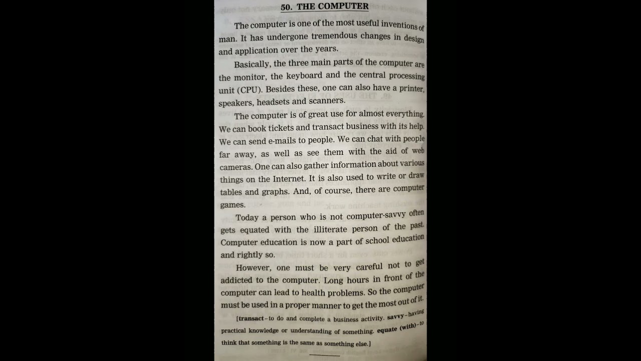 Essay on Computers | English Writing Skills