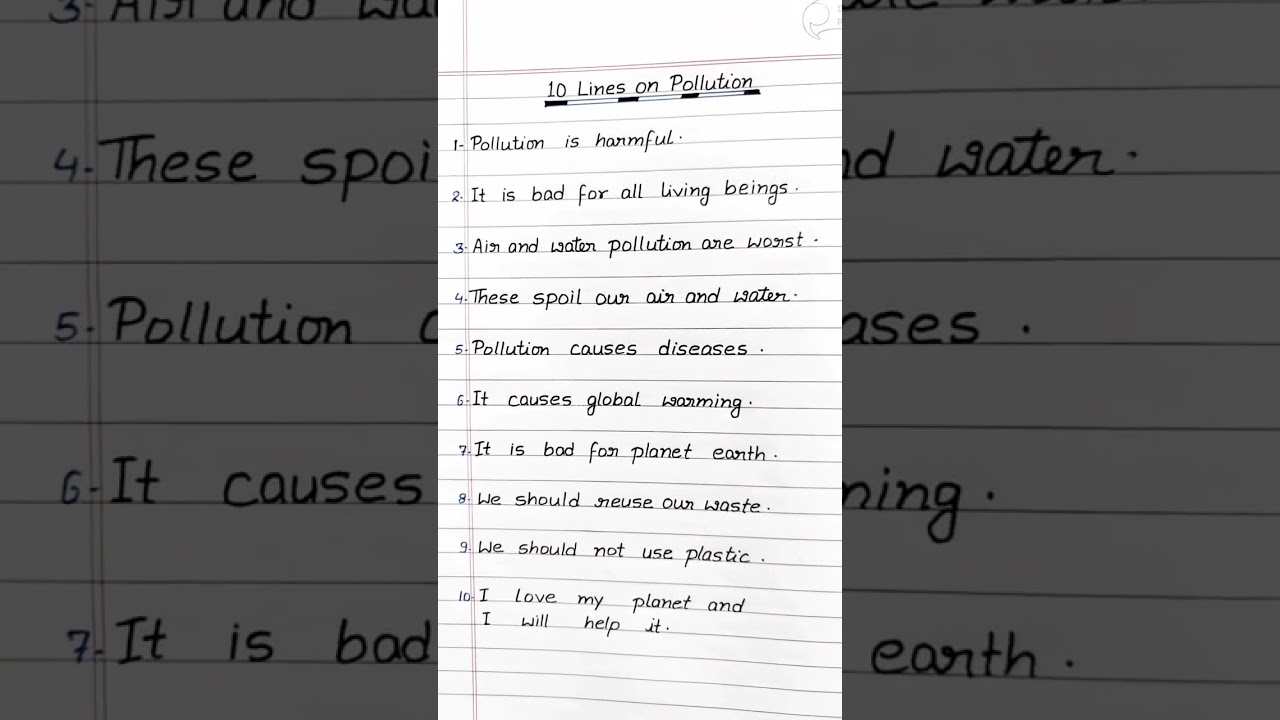 10 Lines on Pollution 🌍