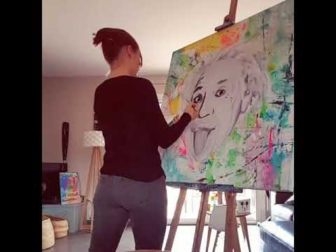 AURORA (Artiste peintre Albi): Einstein - grand format