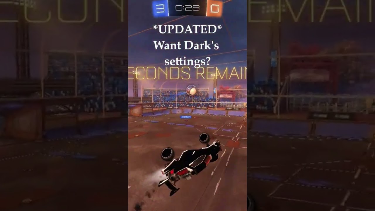 Dark Rocket League Settings 🎮 #Shorts