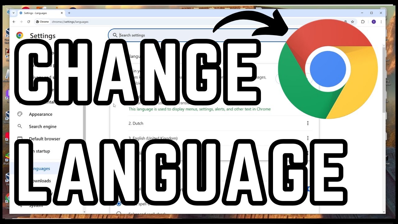How to Change Language in Google Chrome Laptop/PC