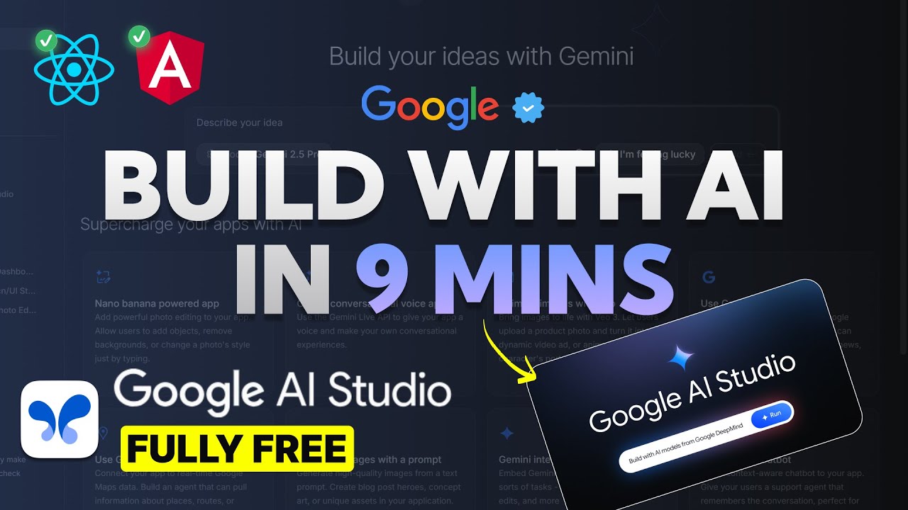 Google AI Studio Revolutionizes AI App Building — And It's Completely Free! 🚀