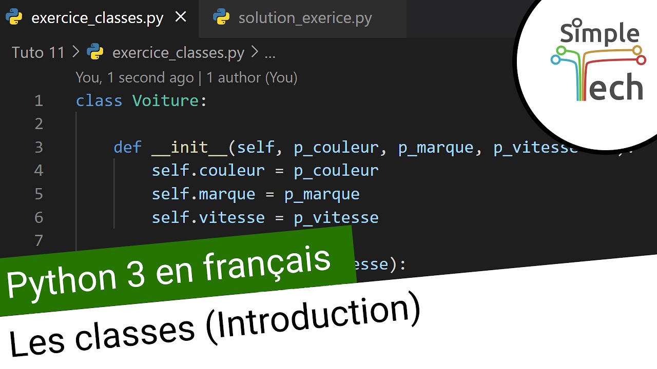 Apprendre Python 3: Introduction aux classes et objets 🐍