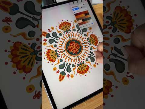 Symmetry drawing in Procreate #procreatebrushes #procreatetutorial