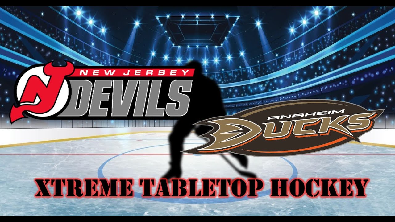 Exciting Anaheim Ducks vs New Jersey Devils Tabletop Hockey Match π
