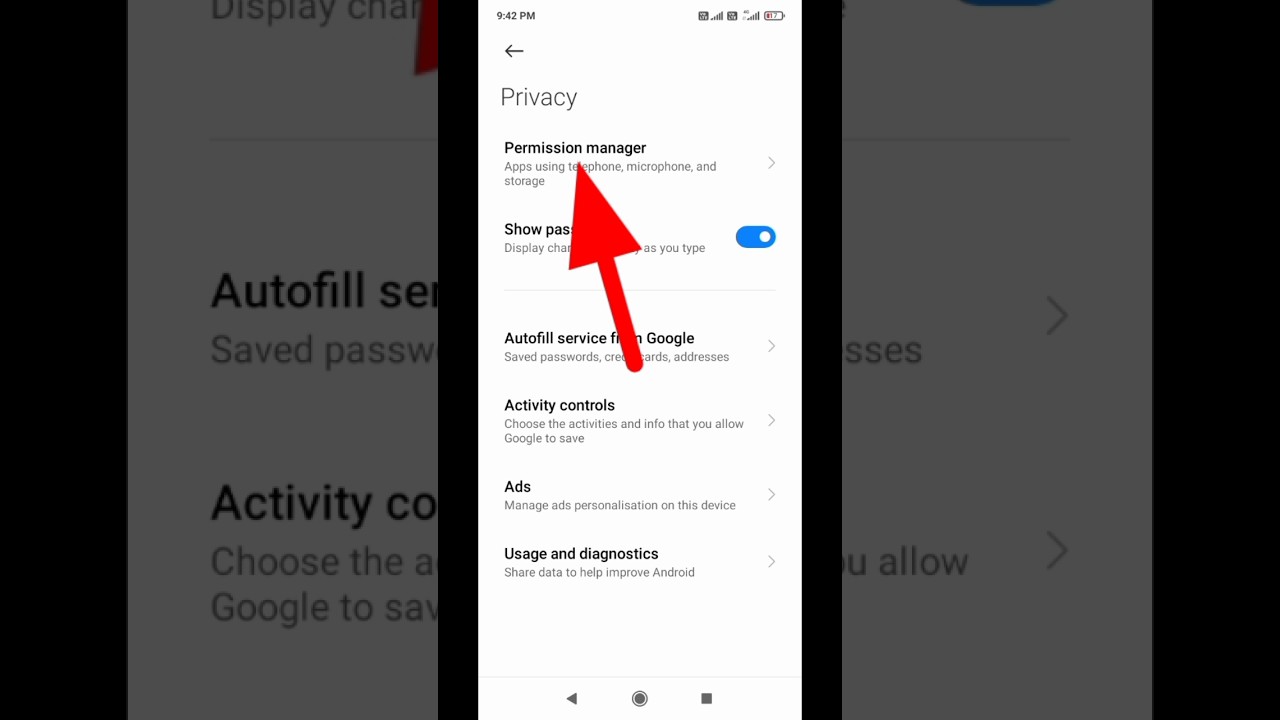 Permission Manager: Allow and Deny App Permissions #Shorts