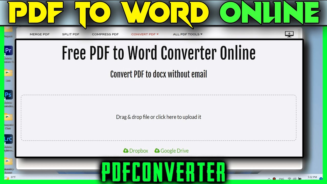 PDFConverter: Free Online PDF to Word Converter