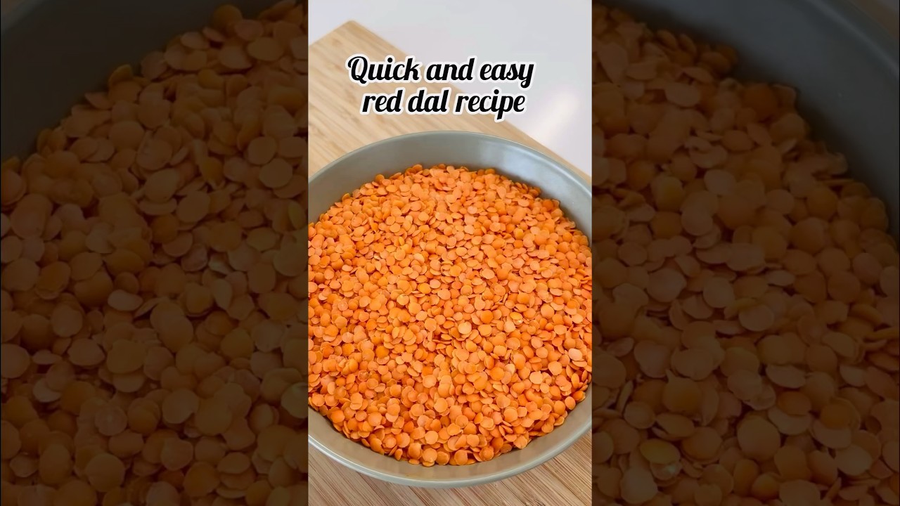 Quick and easy red dal recipe | Red lentils | Masoor dal #short #shorts #shortsvideo #viral #dal