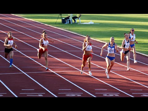 100m Women, Final, Balkan Championships 2019, Pravets BUL, Ivet Lalova