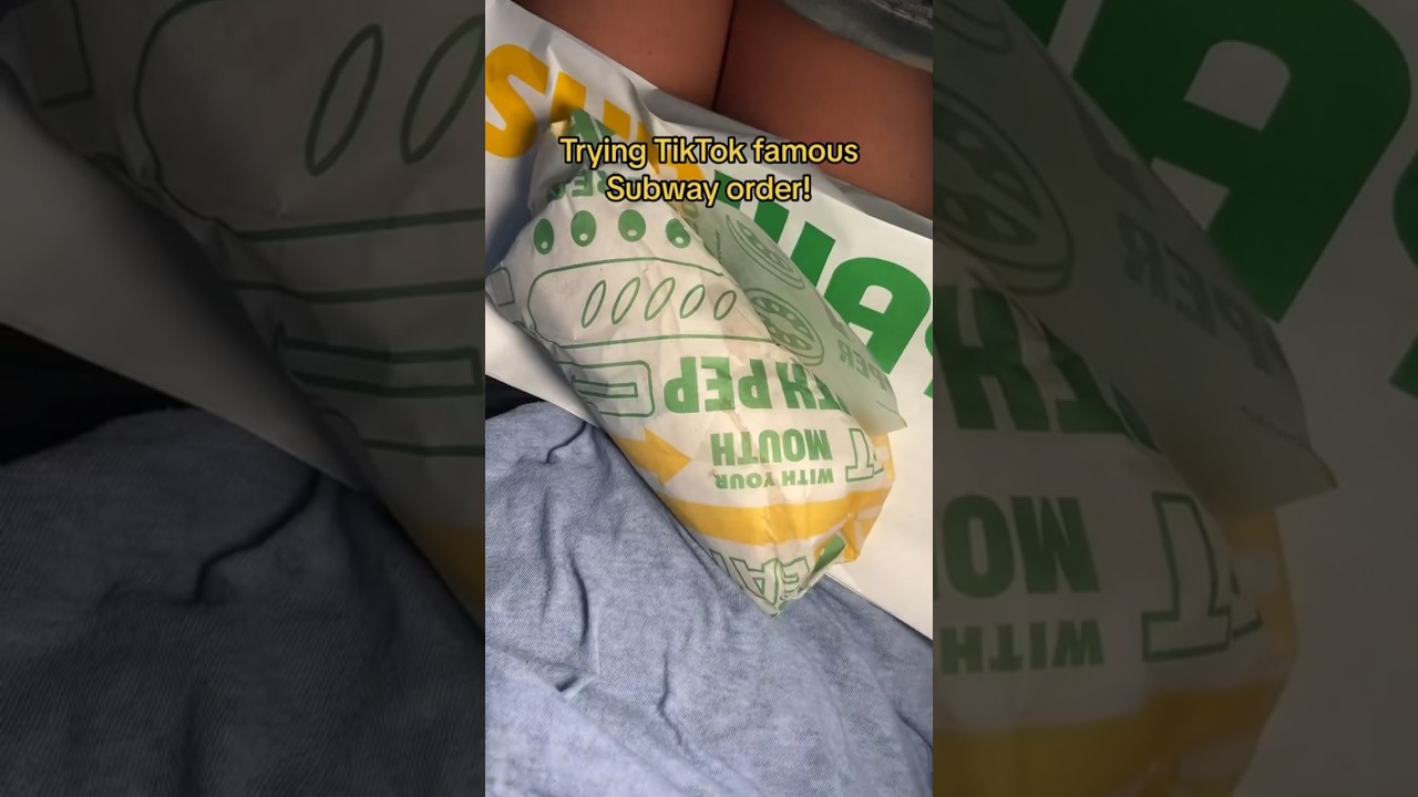 Trying TikTok's Famous Subway Sandwich 🥪