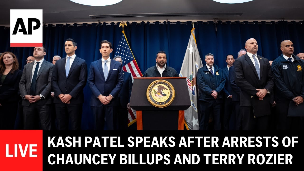 Live: Kash Patel Addresses Arrests of Chauncey Billups and Terry Rozier