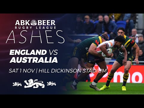 England vs Australia | ABK Beer Rugby League Ashes Test Series | Hill Dickinson Test 2