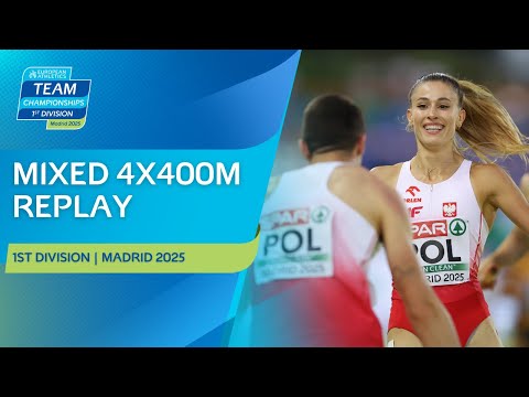 Bukowiecka's INCREDIBLE anchor leg! 🔥 Mixed 4x400m replay | Madrid 2025