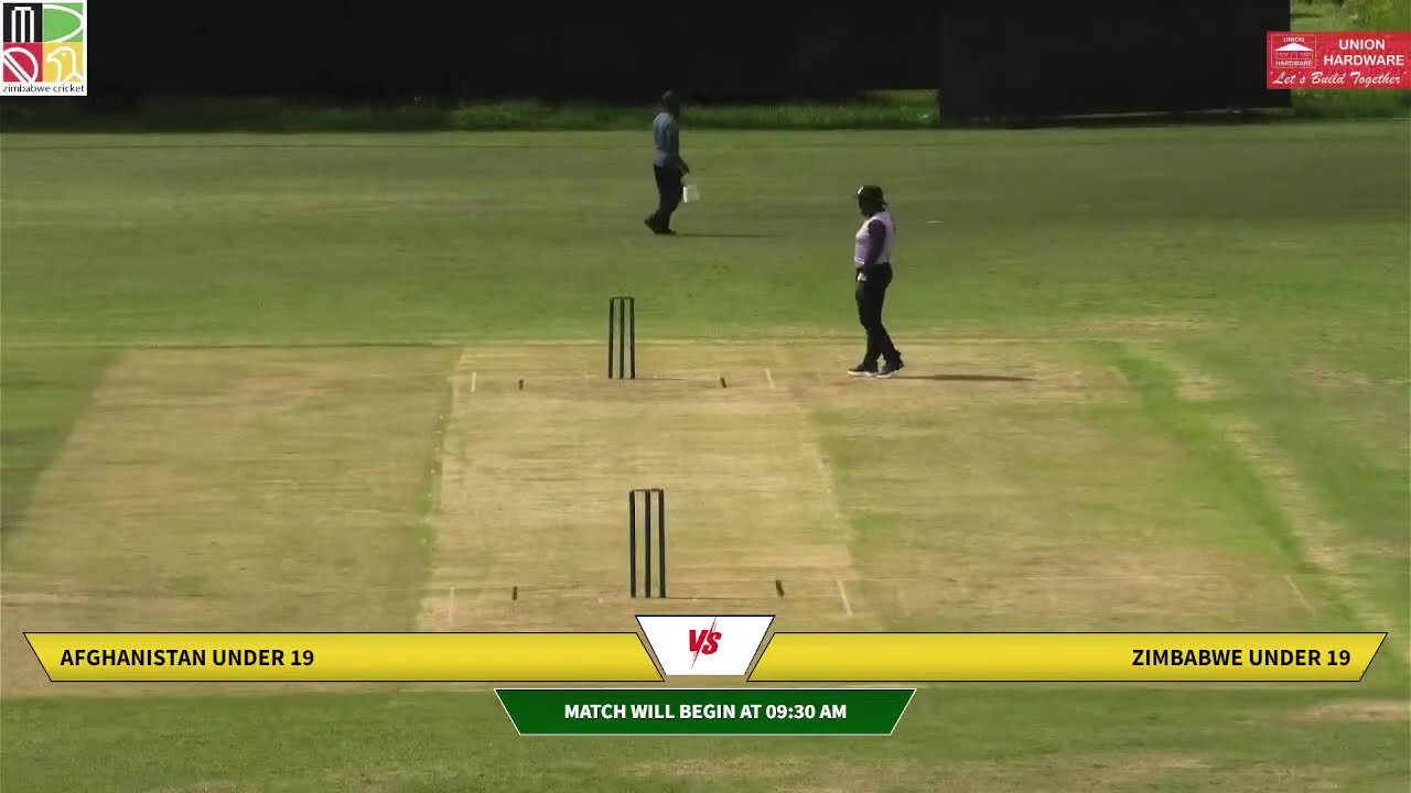 Zimbabwe U19 vs Afghanistan U19 - 4th YODI Live