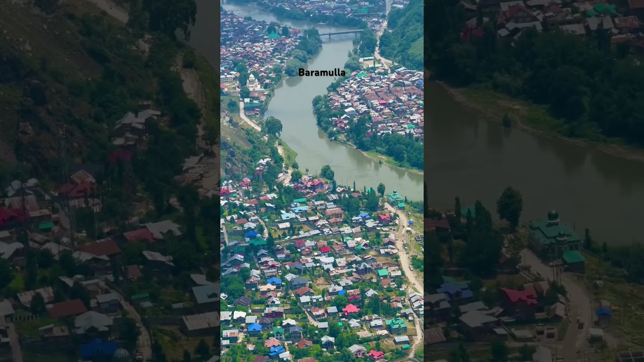 Stunning Aerial View of Baramulla 🌄