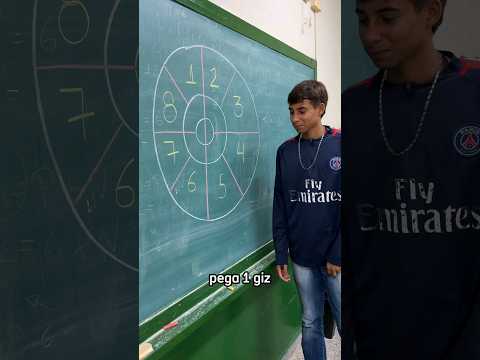 Desafio: como descobri o número antes de começar a brincadeira 🧐 #shorts #aluno #professora
