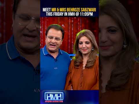 Watch Mr & Mrs Behroz Sabzwari in Hasna Mana Hai with Tabish Hashmi-Friday @11:05pm only on Geo News